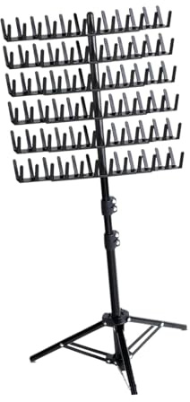harayaa Braiding Hair Rack,Double Sided Braid Rack,144 Pegs Adjustable Height for Braiding Hair,Hair Braiding Rack for Stylists, black