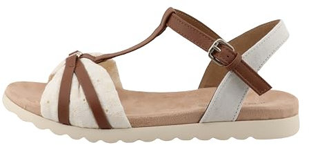 Tom Tailor Damen 5390490031 Sandale, Offwhite, 38 EU