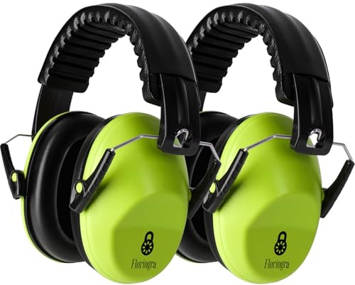 Floriogra 2 Confezioni Cuffie Antirumore Bambini, Cuffie Comode Pieghevoli Regolabili per Proteggi I Tuoi Bambini dai Rumori Forti Fuoco D'artificio Concerto Ae