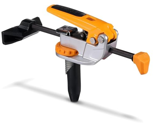 BORA Auto-Adjust Bench Dog Clamp for 3/4 Bench dogs 3.75 Inch Capacity Workbench Toggle Clamps - Heavy Duty Steel Push Rod Woodworking Clamping Equipment BR-G090102