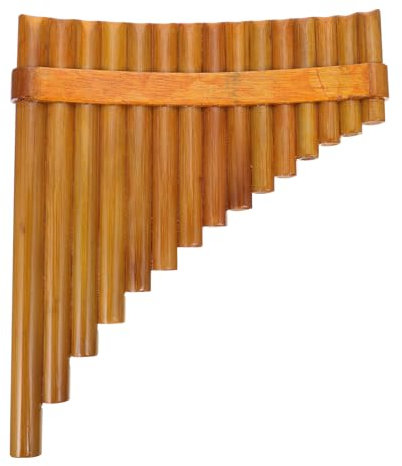 VICASKY Panflöte Aus Holz Tragbare Panflöte Mit Rohren Professionelles Musikinstrument Für Anfänger Umweltfreundliches Material Reines Timbre Und Geschmeidiger Klang