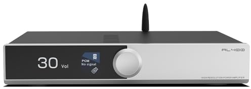 SMSL AL400 - Decodificador de alta fidelidad todo en uno, preamplificador, amplificador de potencia Phono TPA3255 y chip dac CS43141, cartucho MQA MM y MC HDMI (eARC), para TV, cine en casa, subwoofer
