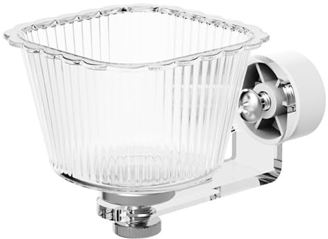 Fågel och fjäderfä - Transparent behållare för pincett, tippbeständig matare för konurer, för användning i bur med mat och vatten för kakadua conuro ara parakit fink