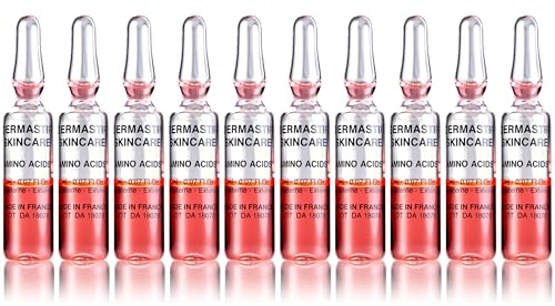 Dermastir Amino Acid Ampoules – Anti-Aging, Repairs and Strengthens Skin Elasticity - Made in France, 10 vials of 2ml