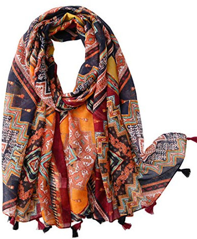 FAIRYGATE Damen Schal übergroßer Deckenschal Herbstschal Winterschal XXL Oversized Fransen Poncho Geschenke für Frauen 200233