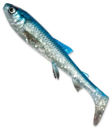 Savage Gear 3D Whitefish Shad - Gummifische, Farbe:Blue Silver, Länge/Gewicht/Packungsinhalt:17.5cm / 42g / 2 Stück