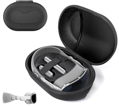 VR-Aufbewahrungstasche, Tragetasche für VR-Gaming-Headset, harte Reisebox, Schale für Virtual-Reality-Controller, Kopf, schützende Koffertasche für VR-Brillen, Schwarz