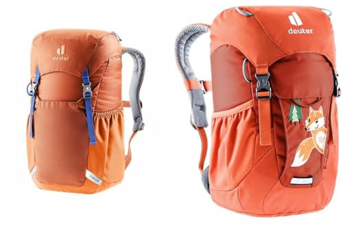 deuter Junior Kinderrucksack (18 L), Chestnut-mandarine & Waldfuchs 10 Kindergartenrucksack, Lava-paprika