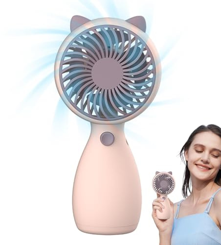 Petit ventilateur rechargeable, ventilateur manuel alimenté par batterie, petit ventilateur de poche, ventilateurs portables portables, petits ventilateurs rechargeables alimentés par batterie avec