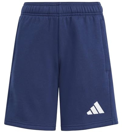 adidas Mixte Enfant Entrada26 Sweat Kids Shorts, Team Navy Blue 2/White, 9-10 Years