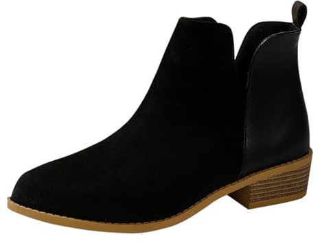 Ankle Boots - Botines para mujer, de ante marrón, para el tiempo libre, para caminar, ortopédicos, de trekking, senderismo, para exteriores, para senderismo, zapatos de trabajo, cómodos con tacón