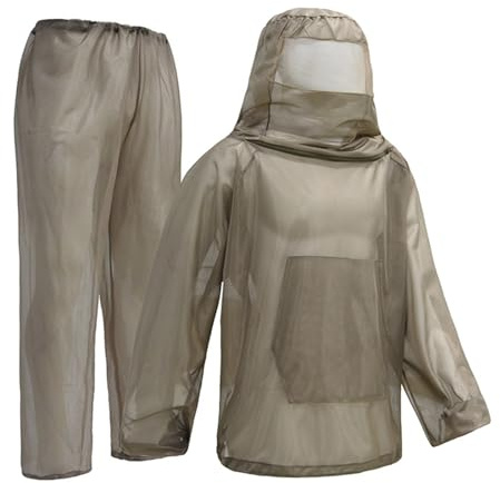 Illkjasfc Fishing Camping Beekeepers Meshes Hoods Breathable Suit Outdoor Mosquitoes Meshes Clothes For Hiking Beekeepers Mesh Hood