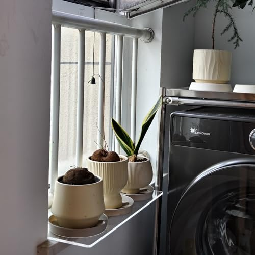 Extension de Rebord de Fenêtre Support pour Plantes en Acrylique pour Rebord de Fenêtre, Rallonge de Rebord de Fenêtre Étanche, Étagères pour Plantes de Fenêtre pour la Maison(40x15cm(15 3/4x5 7/8))