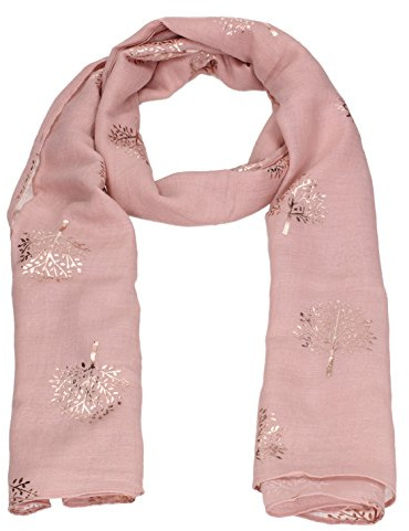 SwankySwans Mulberry Tree Celebrity Designer Scarf Womens Scarf Shawl Wrap Ladies Long Scarf (RG Pink)