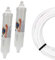 GAC 2 x Aquafilter AICRO Kühlschrankfilter Wasserfilter Aktivkohle 6 mm Schlauch zum Stecken, DD-7098, WSF-100 + GRATIS Kühlschrankschlauch