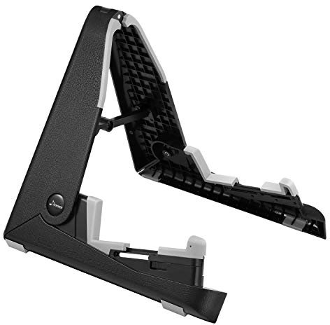 Donner Tragbarer Gitarrenständer mit Silikonpolstern Zusammenklappbar für Akustikgitarre, E-Gitarre, Ukulele, DS-2