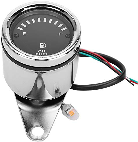 KIMISS Indicatori Livello Carburante LED Universali per Moto e Auto - Display Elettronico 12V con Sensore di Precisione