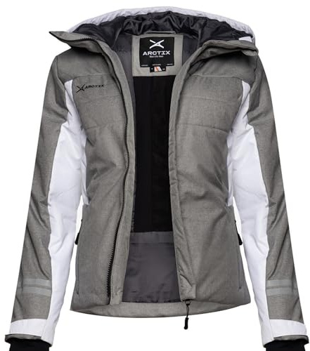 Arctix Women's Insulated Waterproof Taped Ultimate Performance Ski Snowboard Jacket, Gravel, Small