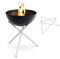 höfats - Bowl 57 Feuerset Flex mit Sternfuß und Dreibein - raucharme Feuerstelle mit Plancha Grillplatte und Grillrost nutzbar - kippbarer Feuerkorb, Stahl emailliert – schwarz, Ø 57 cm