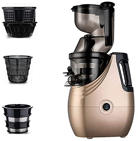 Juicermaskiner, Slow Juicer Masticing Juicer Machine, Slow Chewing Juicer, 3-tums bredspårig kallpressad juicer
