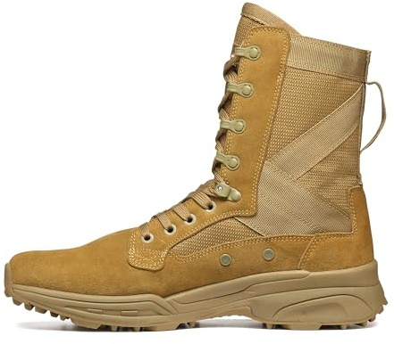 GARMONT TACTICAL T8 NFS 670 T.A.A. Military Combat Boots for Men and Women, Army, Air Force, T.A.A., AR670-1 and GSA Compliant Footwear, Lightweight, Suede Leather, Size 9