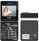 XGODY S200 Großtasten-Klapphandy ohne Vertrag für Senioren, einfach zu bedienendes GSM-Mobiltelefon, 1300mAh Akku, Type-C-Anschluss, Dual-SIM, 2,4 Farbdisplay, FM-Radio, Bluetooth-Schwarz