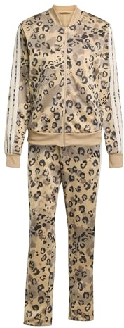 adidas Femme ESSENTIALS 3-STRIPES TRACKSUIT, warm sandstone/black, L