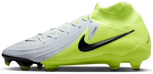 Nike Phantom Luna 2 PRO Fg High-Top-fußballschuh, Scarpe da Calcio Uomo, Metallizzato Silver Black Volt, 42.5 EU