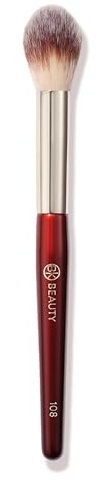 BK BEAUTY 108 PRECISION POWDER MAKEUP BRUSH – Pro-Designed Tapered Brush for Precise Under-Eye Setting, Crease-Free Finish, and Subtle Highlighting