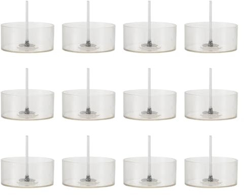 DIYEAH Set Di 100 Fili Per Candele Con 10 Portacandele Rotondi Trasparenti in Plastica Kit Per Fabbricazione Di Candele