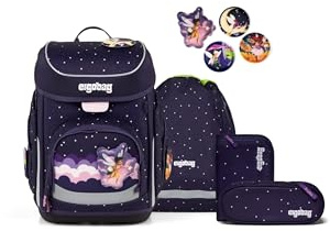 ergobag Schulranzen-Set cubo Set SternguckBär - Lila