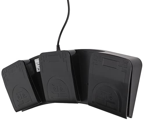 KIMISS Controller MIDI a Pedale USB con Tasti Tripli con Interruttore Meccanico - Tastiera Programmabile per Giochi, Trascrizioni e Altro