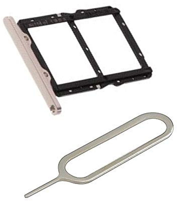 MMOBIEL Dual SIM Kartenhalter Kompatibel mit Huawei Nova 5T 2019 - SIM Card Tray Schlitten - Inkl. SIM Pin - Schwarz