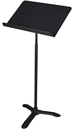 OEF Furnishings Portable, Height Adjustable Metal Music Sheet Stand, Black