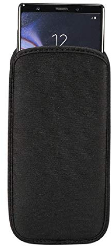 DFV mobile - Housse de Chaussette en Néoprène Imperméable et Antichoc pour OnePlus Nord 2 5G (2021) - Noir