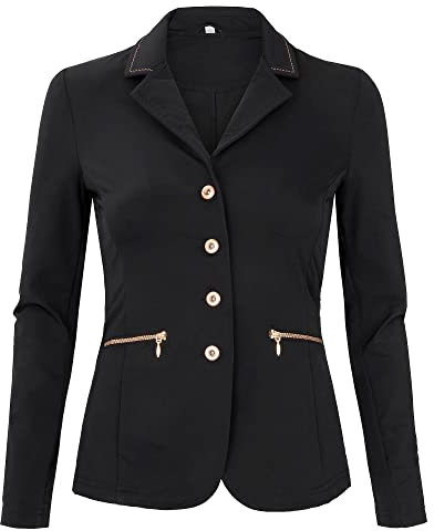 START Marianne Damen Turnierjacket, Reitjacket, Reitjacke, Kinder Turniersakko für Jungen, Turnierfrack Junior Turnierjacke Mädchen Reitsport-Turnierjacket (Schwarz, 38)