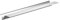 Vordach Dachrinne Aluminium natur V- Mini 1,10 Meter