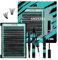 Kit de Extensión de Pestañas 320 Piezas, Kit de Pestañas Individuales DIY, Pegamento y Sellador para Pestañas, Removedor de Pestañas para Extensiones de Pestañas(70D, Kit D-Mix 10-16mm)