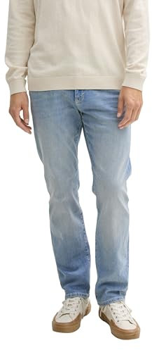 TOM TAILOR Herren 1035877 Jeans Marvin Straight, 10140-Super Stone Blue Denim, 34W / 34L
