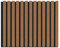 Pannelli Decorativi Acustici per Pareti, Pannelli Murali Design Effetto Legno, Pannelli Fonoassorbenti per Soffitto cm 60 x 275 (1,65 mq) (Teak)