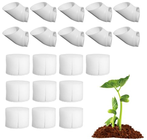 Coppe idroponiche – Coppe idroponiche per piantare piante | Cesto di coltivazione in PVC di coltivazione Contenitore per fiori per fioriera Radice di verdure