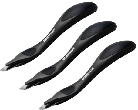 Bostitch Office Easy Heftklammerentferner, magnetische Spitze, 3er-Pack (4M-BLK-3PK)