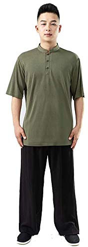 Tai Chi Uniform Männer Frauen Jungen Damen Unisex, Koreanische Seide Kung Fu Anzüge Traditionelle Chinesische Kampfkünste Wing Chun Boxen Karate Trainingskleidung Tangzhuang Geschenk (B,XL)