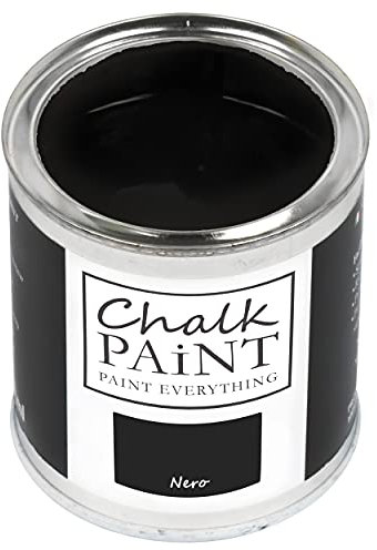 CHALK PAINT Everything Nero 750 ml - SENZA CARTEGGIARE Colora Facilmente Tutti i Materiali