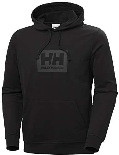 Helly Hansen Hombres Sudadera con capucha HH Box, Negro, S