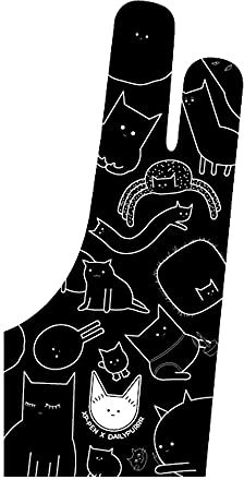 XP-PEN ACG15 Artist Glove Antifouling Handschuh Zeichnen Künstler Handschuh Lycra für Grafiktablett Universalgröße-2 Stück