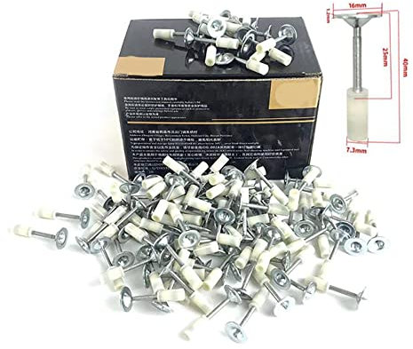 200pcs Round Nails for Mini Steel Nails Guns 7.3mm Nail Gun Nail Hand-Steel Nail Concrete Wall Fastening Cable Duct Duct Fixing Device Nail Gun Accessories