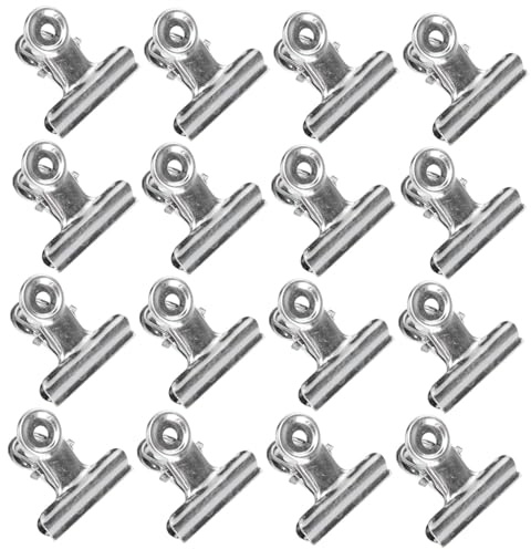 Zerodeko 30pcs Stainless Steel Non-Slip Clothes Drying Clips Windproof Clothespins for Socks Towels and Quilts Metal Fixing Clips Round Head Design