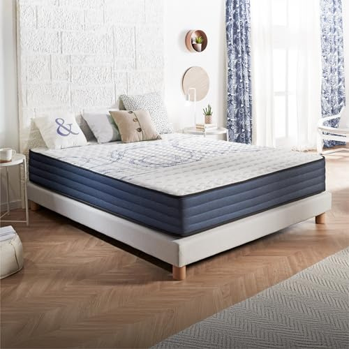Naturalex - Colchón Viscoelástico 135x190 cm - Altura 26 cm Dream - Espuma Ultra Transpirable MemoFeel V30 + Blue Látex - Semifirme - Máximo Comfort - Hipoalergénico - Reversible