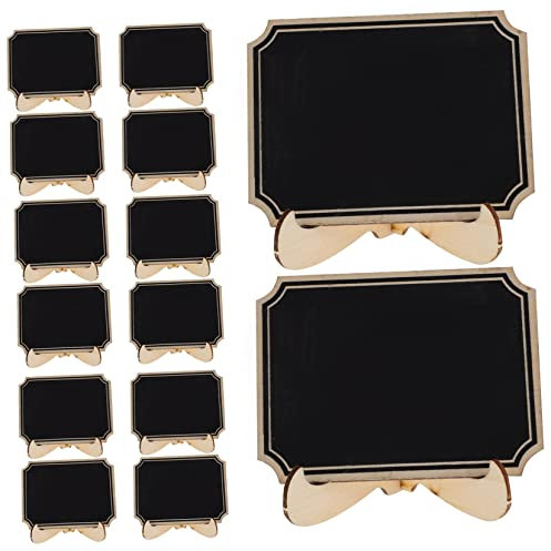 CAXUSD 20 Stück Abgerundete Ecken Haushalts Kreidetafel Schild Kleines Kreidetafel Schild Löschbare Buchstabentafel Tafeln Für Hochzeiten Holztafel Schild Mini Kreidetafel